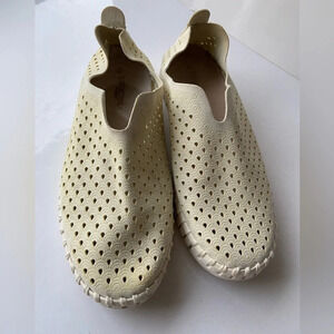 Ilse Jacobsen Womens cream  Mary Jane Flat Sz 8